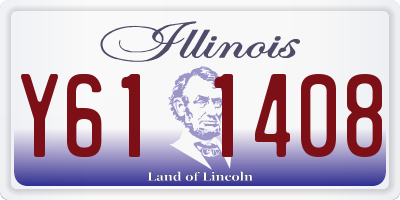 IL license plate Y611408