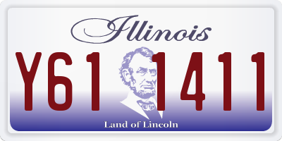 IL license plate Y611411