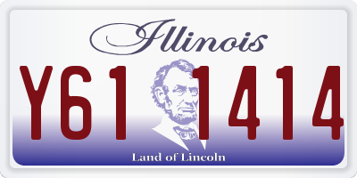 IL license plate Y611414