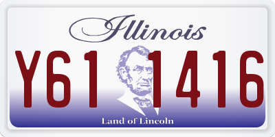 IL license plate Y611416