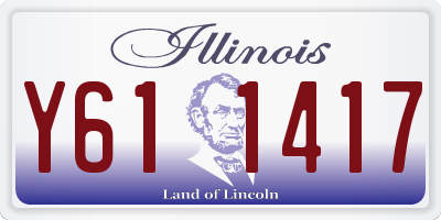 IL license plate Y611417