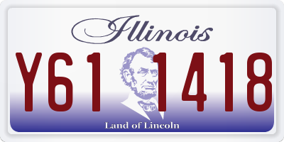 IL license plate Y611418