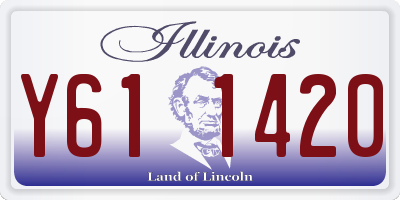 IL license plate Y611420