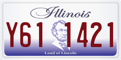 IL license plate Y611421