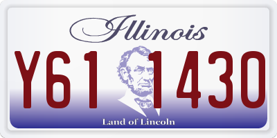 IL license plate Y611430
