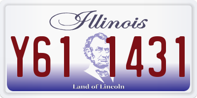 IL license plate Y611431