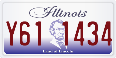IL license plate Y611434