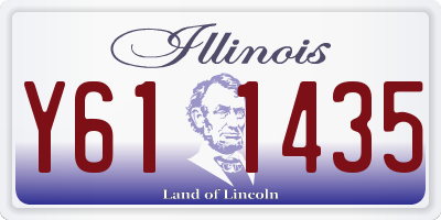 IL license plate Y611435