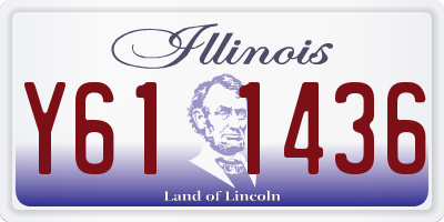 IL license plate Y611436