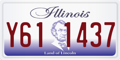 IL license plate Y611437
