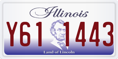 IL license plate Y611443