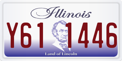 IL license plate Y611446