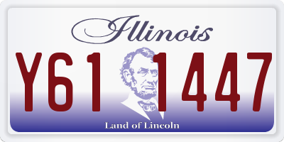 IL license plate Y611447