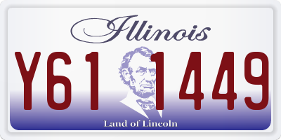 IL license plate Y611449