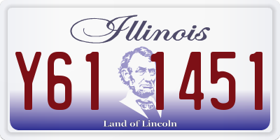 IL license plate Y611451