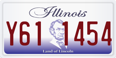 IL license plate Y611454