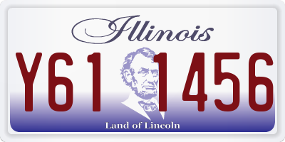 IL license plate Y611456