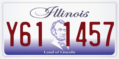 IL license plate Y611457