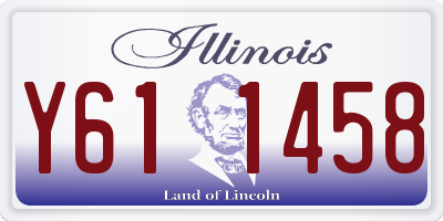 IL license plate Y611458