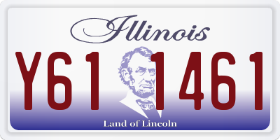 IL license plate Y611461