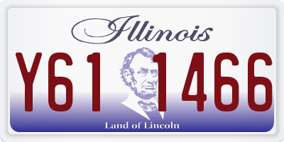 IL license plate Y611466