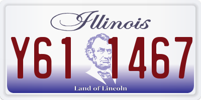 IL license plate Y611467