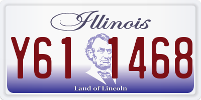 IL license plate Y611468