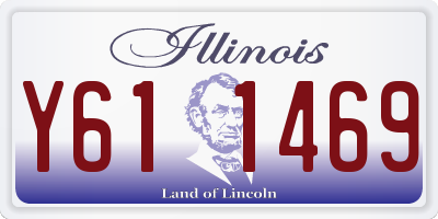 IL license plate Y611469