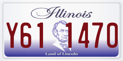 IL license plate Y611470