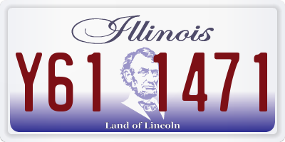 IL license plate Y611471