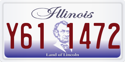 IL license plate Y611472