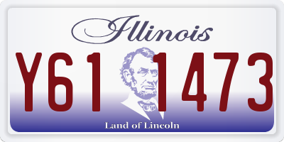 IL license plate Y611473