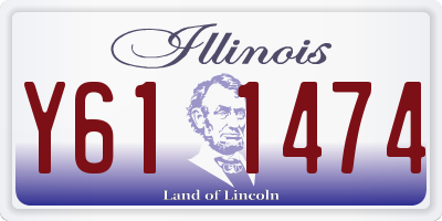 IL license plate Y611474