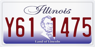 IL license plate Y611475