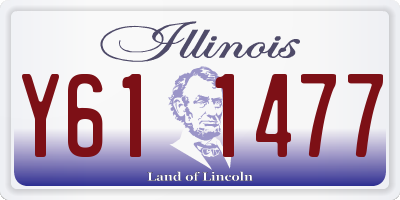 IL license plate Y611477