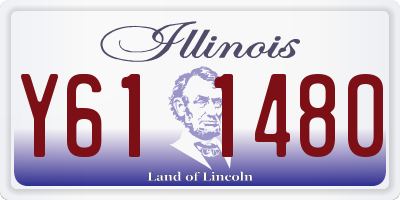 IL license plate Y611480
