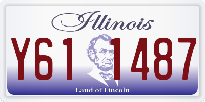 IL license plate Y611487