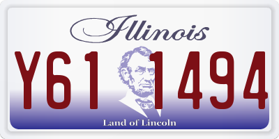 IL license plate Y611494