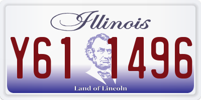 IL license plate Y611496