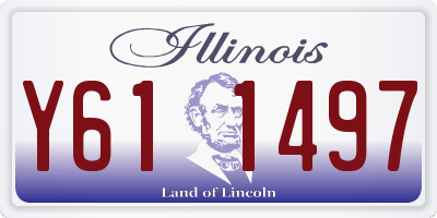 IL license plate Y611497