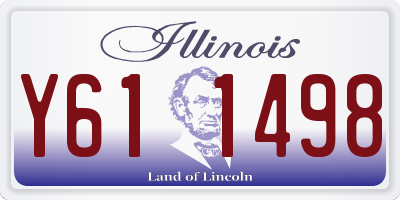 IL license plate Y611498