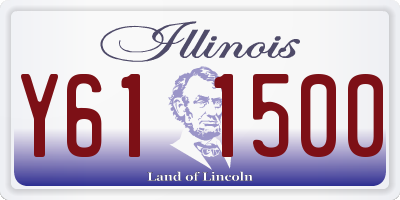 IL license plate Y611500