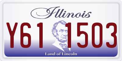 IL license plate Y611503