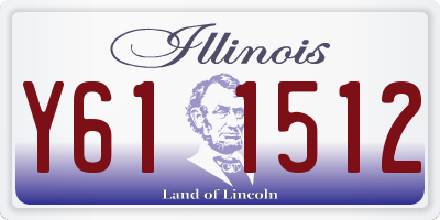 IL license plate Y611512