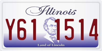 IL license plate Y611514