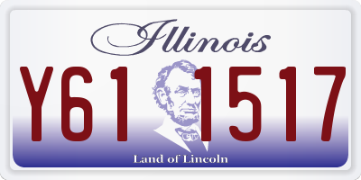 IL license plate Y611517