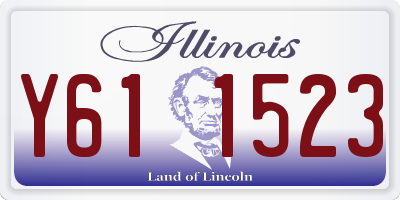 IL license plate Y611523