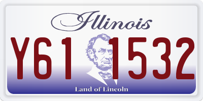 IL license plate Y611532
