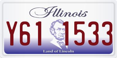 IL license plate Y611533