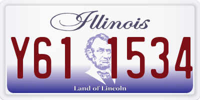 IL license plate Y611534